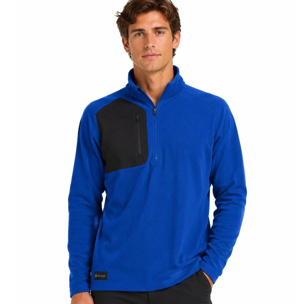 DRI-DUCK TKB Quarter Zip Fleece‎ Pullover Small Blue UPF 50 Outdoor Hiking New